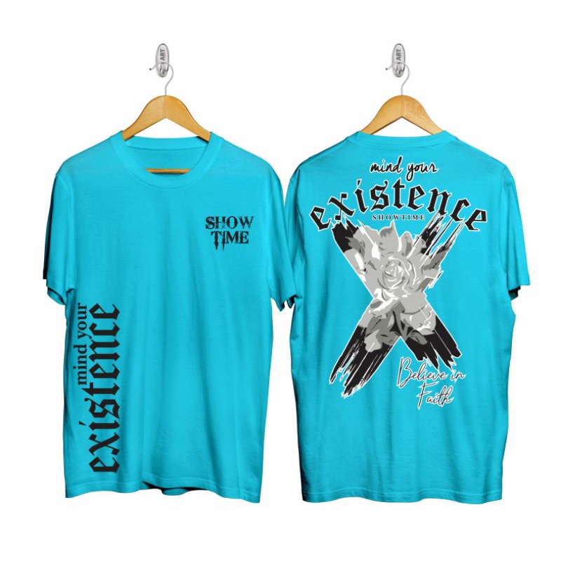 t-shirt pria,baju kaos distro,baju kaos existence,baju kaos bergambar trend terbaru
