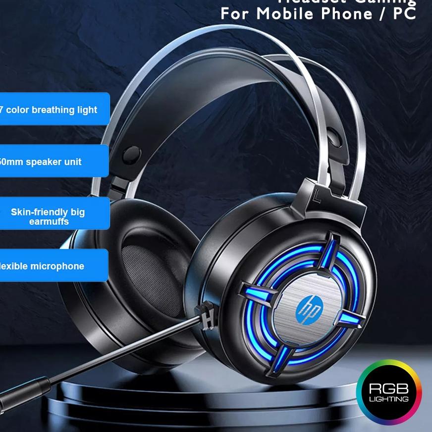 Jual Promo!! Headset Gaming HP H120 Diameter Speaker 50mm / Koneksi
