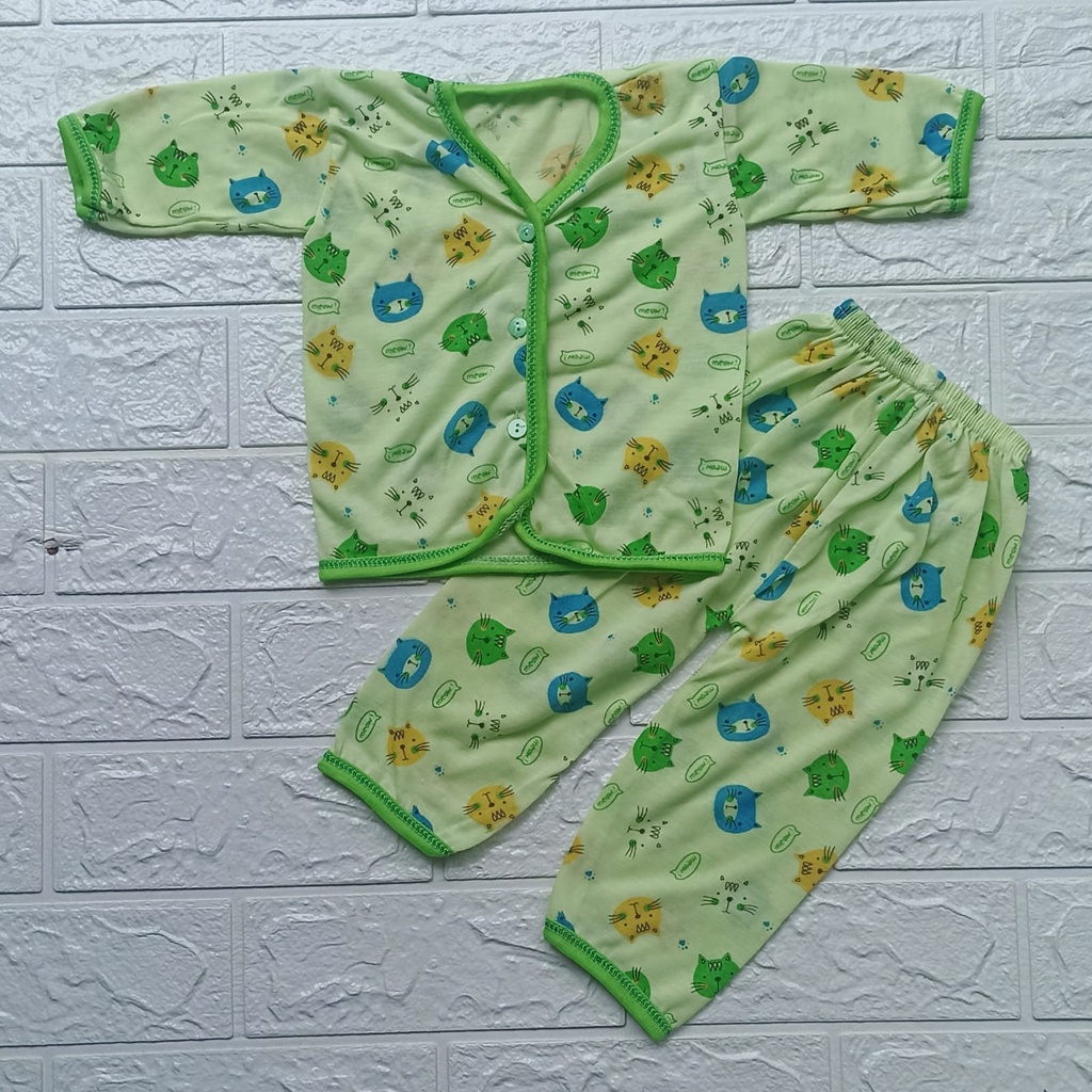 3 Setelan baju bayi lengan panjang promo piyama baju tidur bayi murah motif baju bayi baru lahir