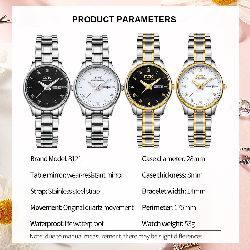 OPK Jam Tangan Wanita Murah Original Anti Air Kecil Terbaru Luminous Analog Women Watch