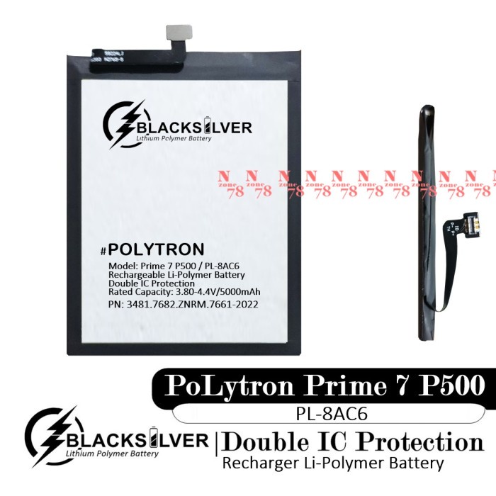 BATERAI POLYTRON PRIME 7 P500 PL-8AC6 DOUBLE IC PROTECTION ONLINE