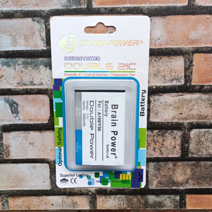 BATRE BATERAI BATTERY BRAIN POWER DOUBLE POWER HUAWEI A199/Y3ii LUA U22 LUA L22 LUA 21 Y600 G610 A19