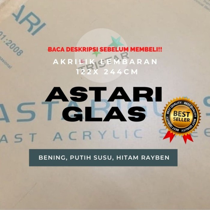 

AKRILIK LEMBARAN 3 MM/ MC (MARGA CIPTA) UKURAN 122 244 CM