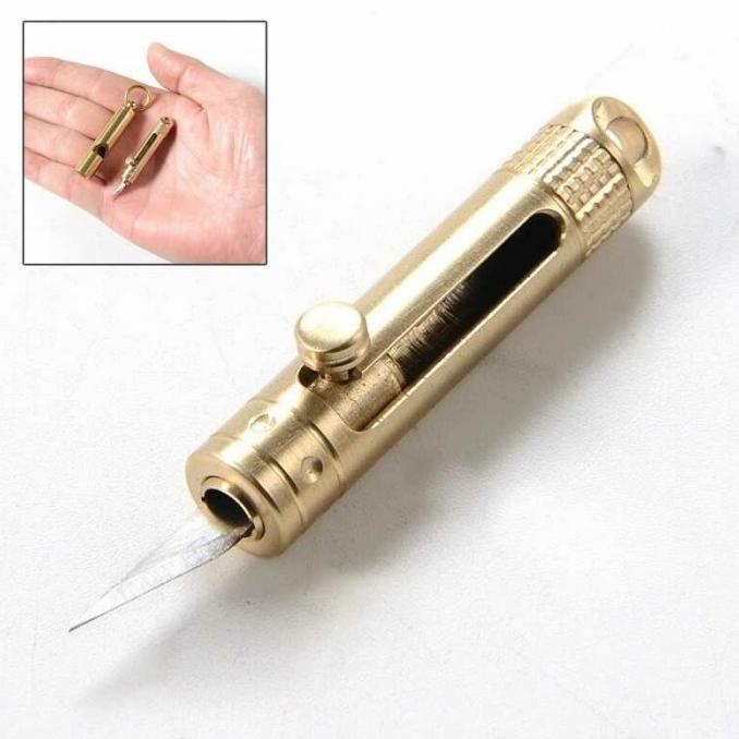 

X643- pisau cutter kecil tersembunyi untuk pertahanan diri stainless