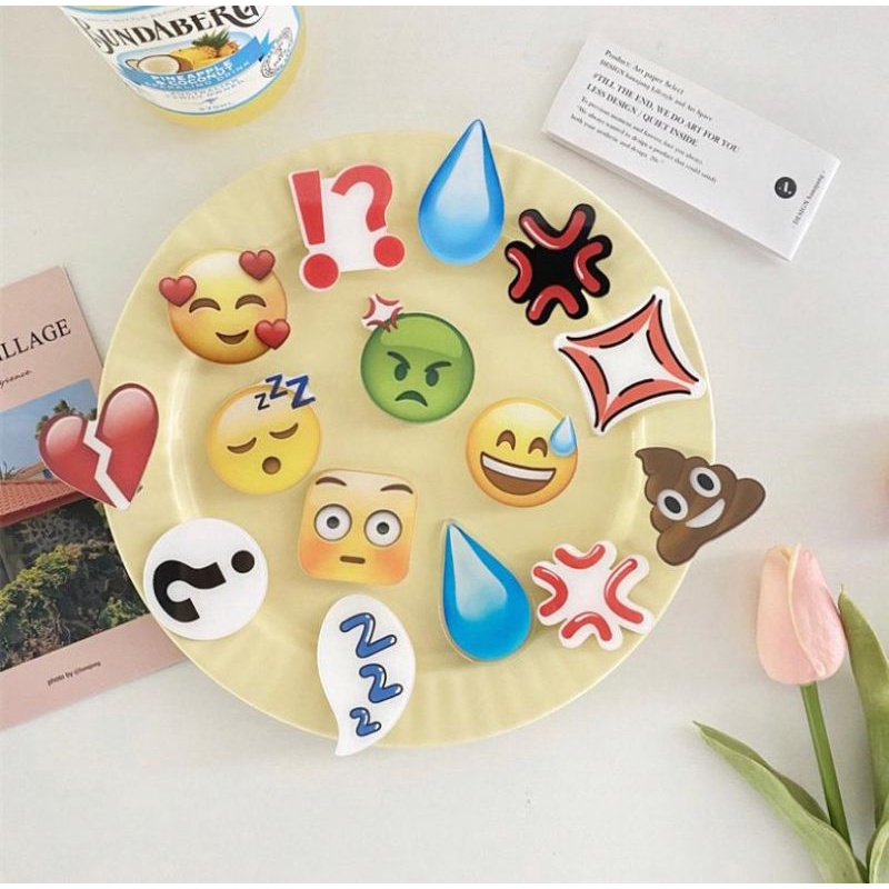 6 MODEL JEPIT RAMBUT EMOJI KLIP RAMBUT EMOJI KOREAN STYLE JEPIT UNIK JEPIT LUCU EMOTICON HAIRPIN