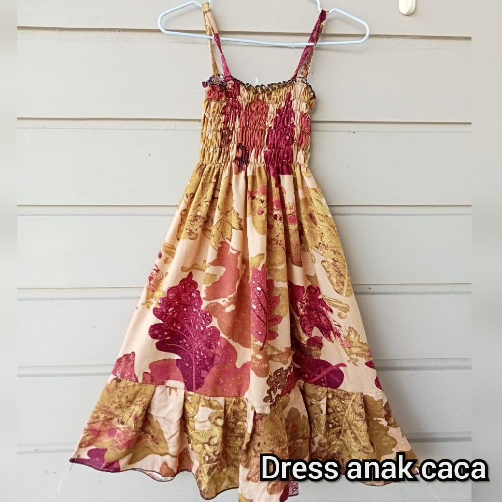 Baju Anak Atasan Kerut Dress Caca ( UMUR 3 - 5 TAHUN )