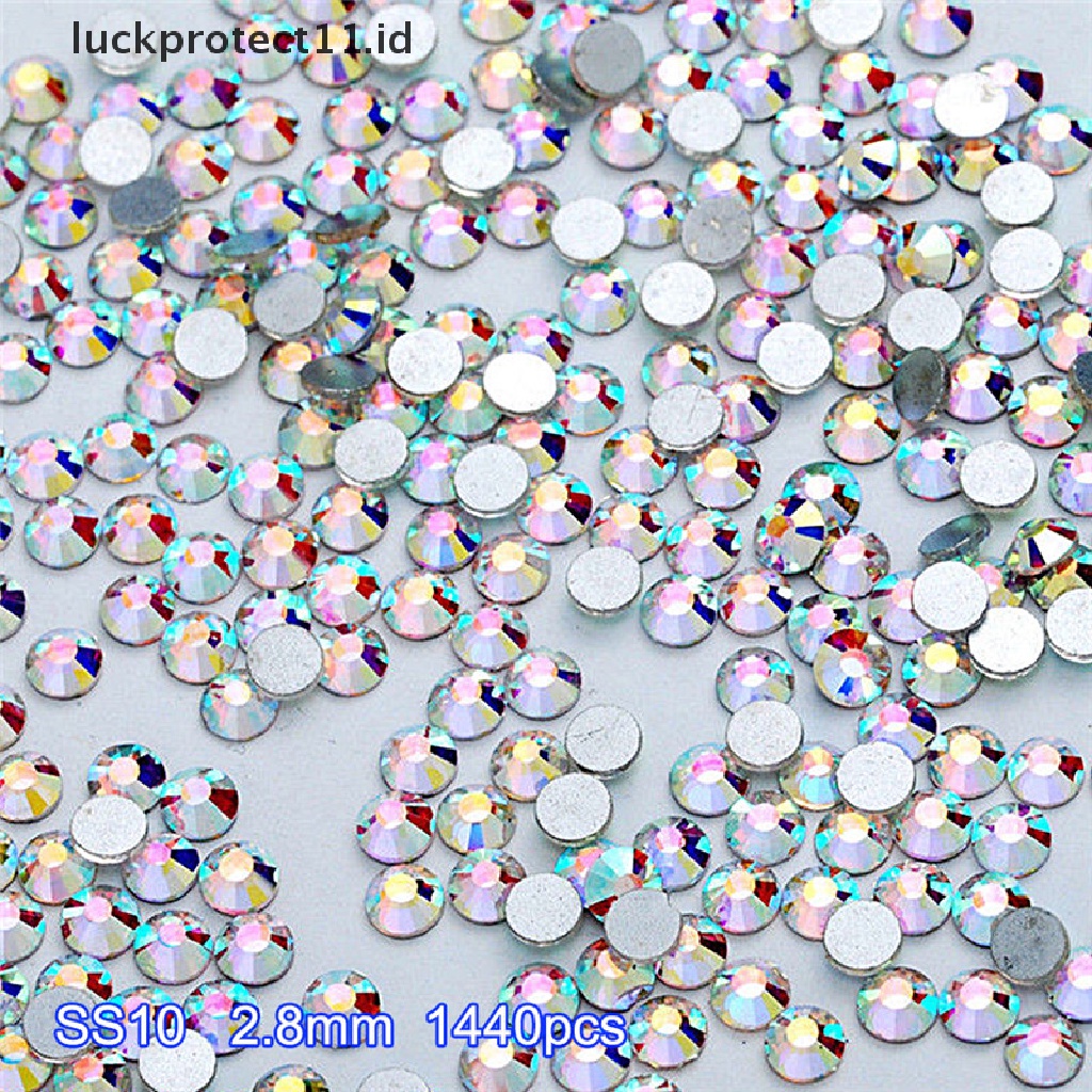 // Fashion Hot///1440pcs Nail Art Rhinestones Glitter Berlian Permata 3D Tips DIY Dekorasi Baru.