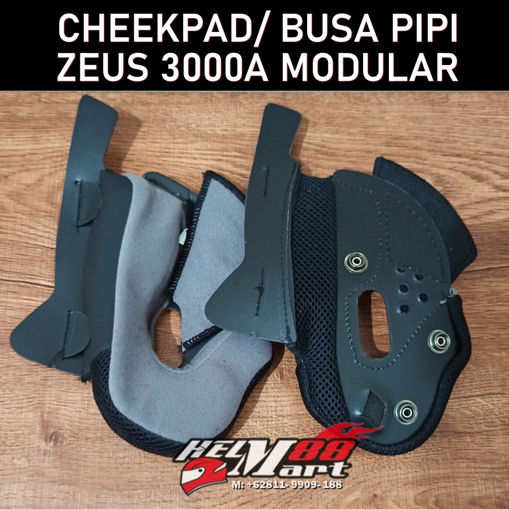 Cheekpad Zeus 3000A Modular - Busa Pipi Helm Zeus ZS3000A Triangle ZS-3000A 3000
