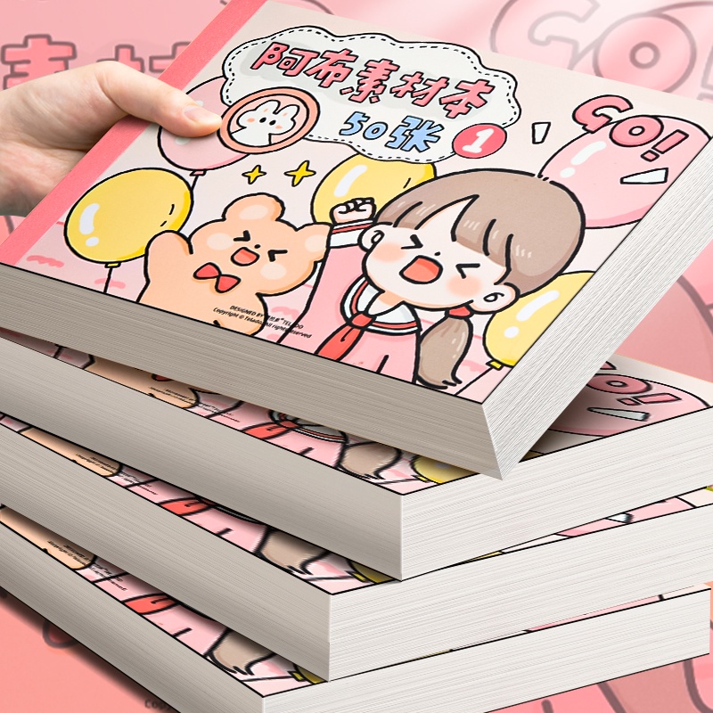 

50 Lembar / Set Stiker Motif Kartun Lucu Untuk Dekorasi Buku Catatan kertas lucu stiker hiasan buku / Diary DIY