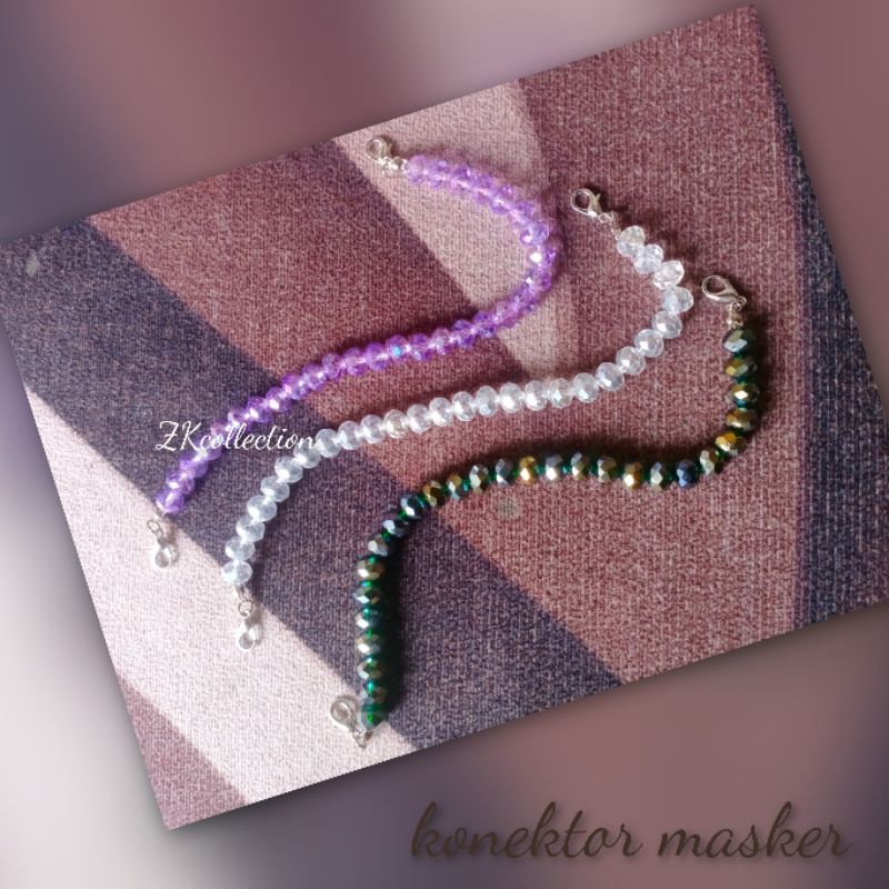 konektor masker#sambungan tali masker hijab#tali masker mutiara