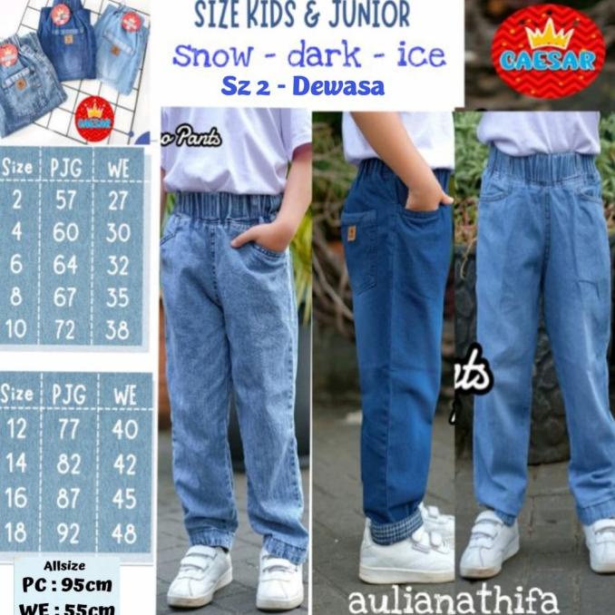 Celana Jeans Anak/Tanggung/Remaja Perempuan/Laki-laki Fukuyo Caesar