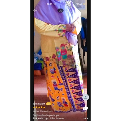 ROK ENCIM JUMBO/ROK PAYUNG/ROK KLOK /ROK BETAWI JUMBO MOTIF ONDEL