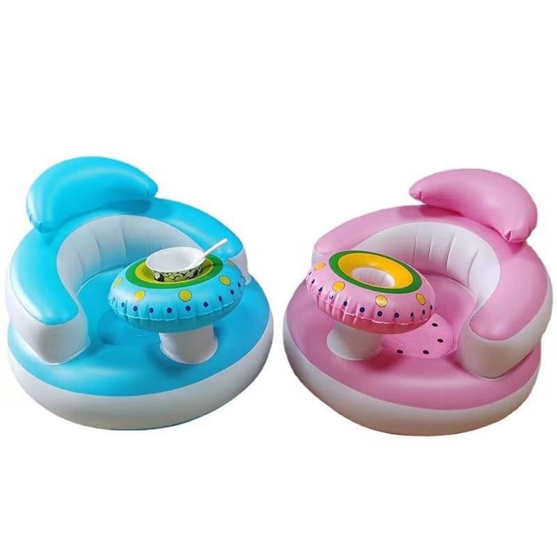 Sofa tiup bayi belajar duduk