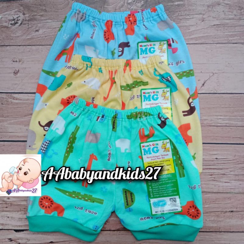 Mom's gift SAFARI SERIES Celana Bayi Model Segi Motif Ukuran All size SNI Murah Nyaman Berkualitas