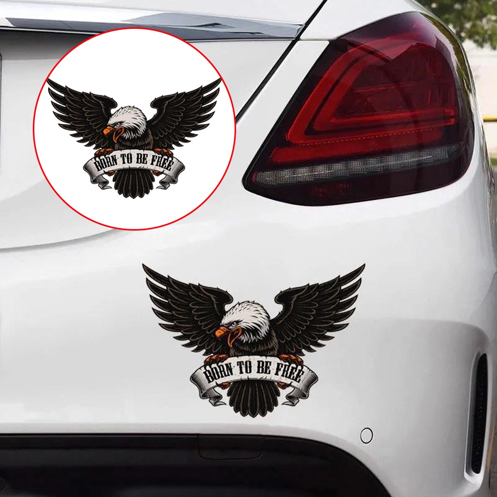 Stiker Motif Elang 3D Untuk Dekorasi Mobil Universal