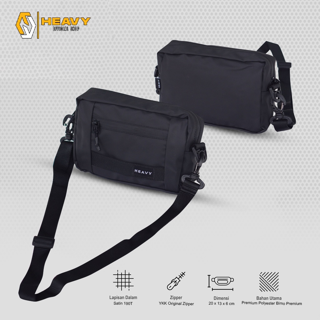 Heavy&amp;co Clutch Bag | Tas Clutch Heavy Premium Waterproof Pouch | Tas Pria Handbag Heavy | Sling Pouch Bag