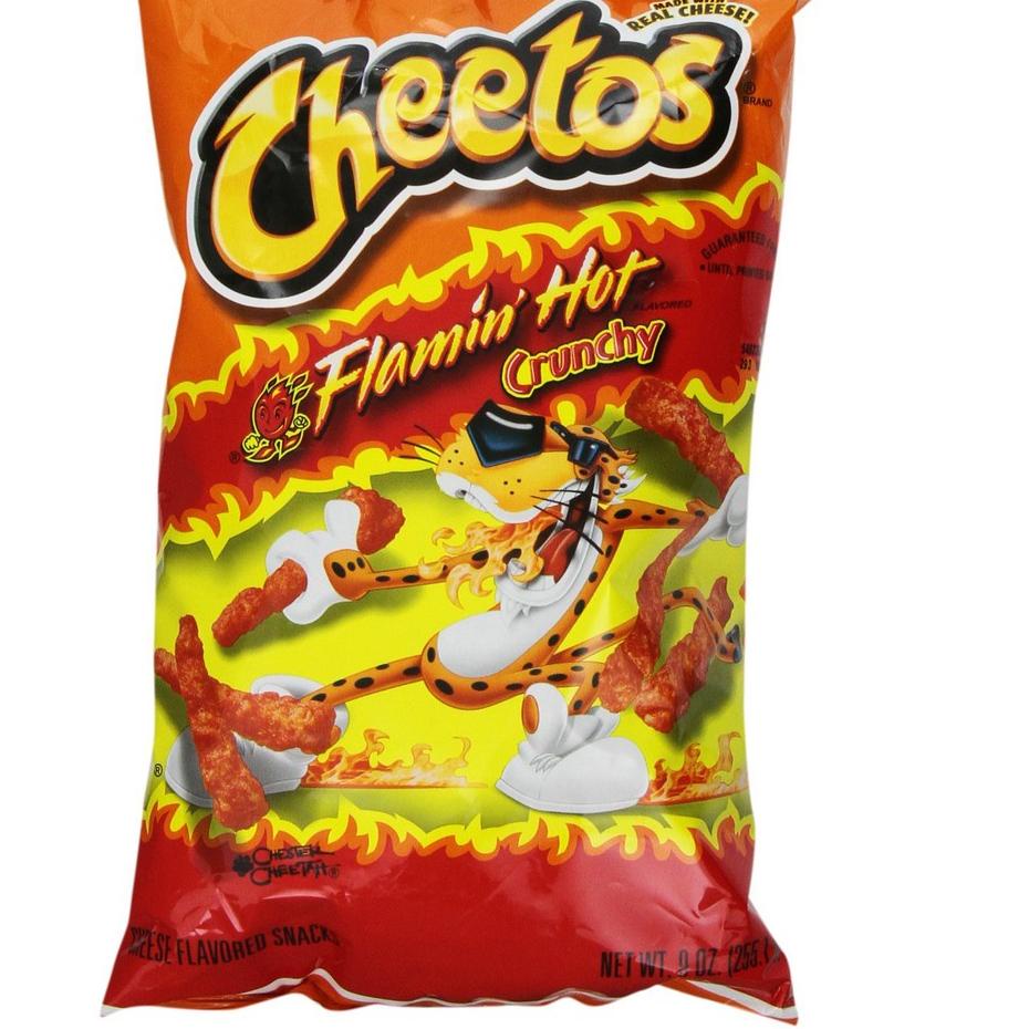 

(P(93➸) CHEETOS FLAMIN HOT CRUNCHY 227Gr USA langsung kirim