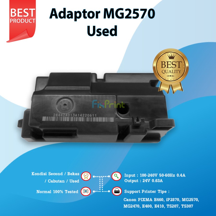 Adaptor / Power Supply Canon iP2870 MG2577s MG2470 iP2870s MG2570s