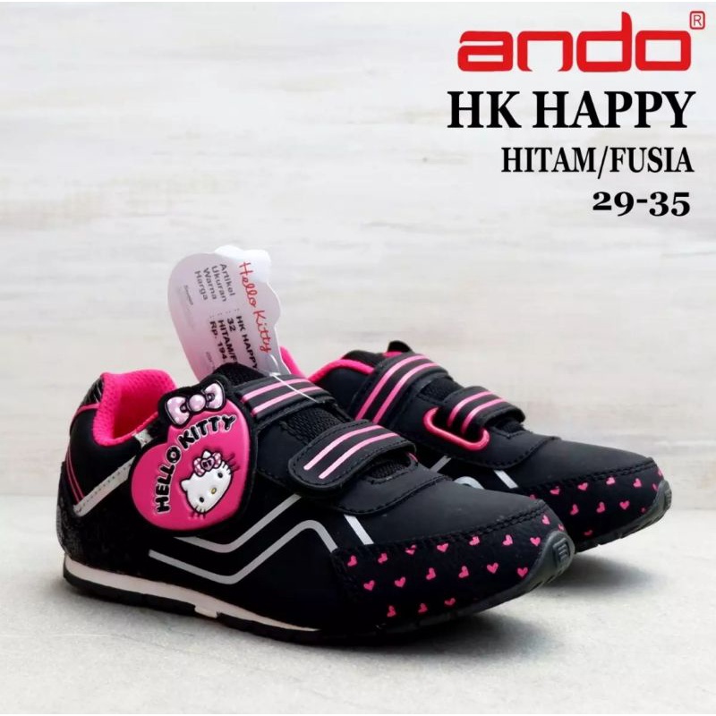 Sepatu ANDO MICKEY MOUSE Size 28-35 MN JG - HK HAPPY - Sepatu Sekolah Anak Perempuan