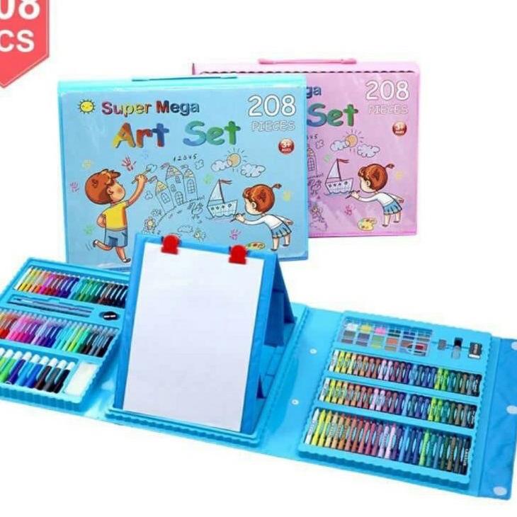 

FBFT-80 Crayon Set Drawing 208 pcs/Alat anak melukis dan mewarnai art set 208 pcs [290]