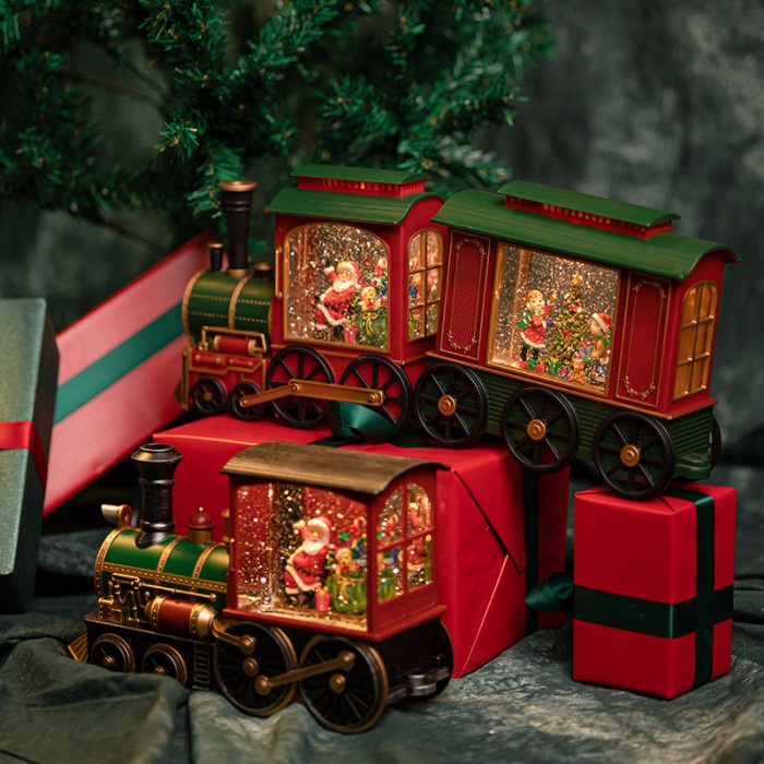 Snow Globe Kereta Santa Kotak Musik Lentera Snowglobe Christmas Train Kotak Musik Natal Harga Grosir Termurah Kado Natal Christmas Music Box Snow Box