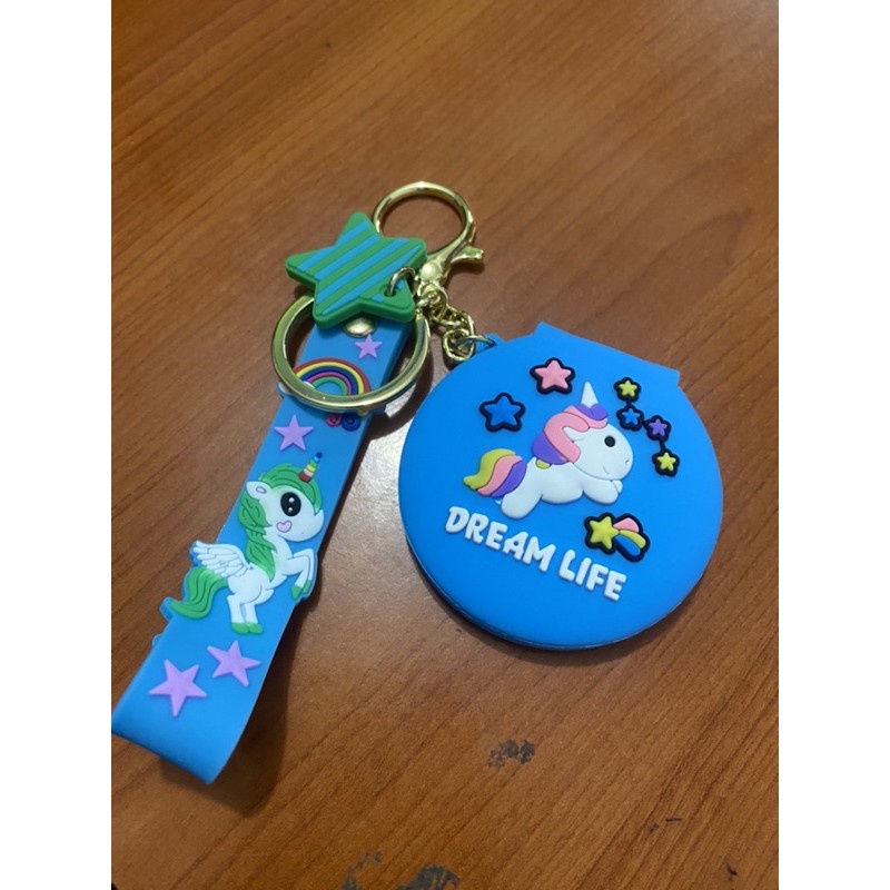 GANTUNGAN KUNCI SOUVENIR KARAKTER MIRROR CERMIN/GANTUNGAN KUNCI BONKEA LUCU