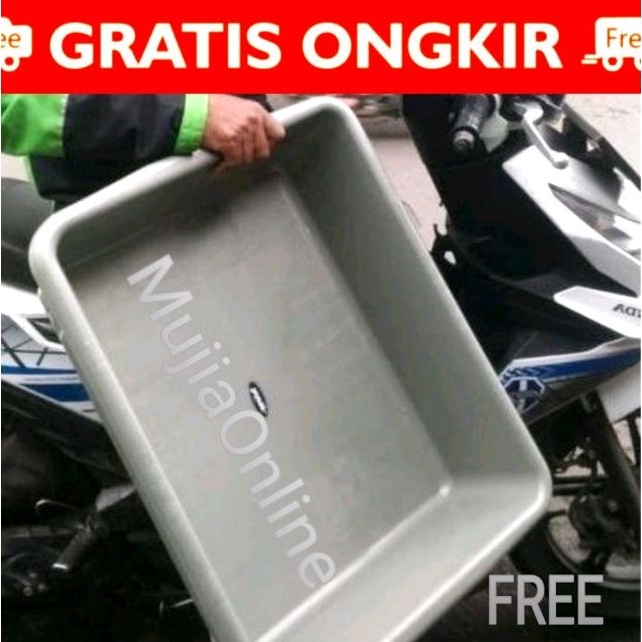 GOSEND/GRAB Bak Tahu Pasir Kucing Segi Taiwan Serbaguna