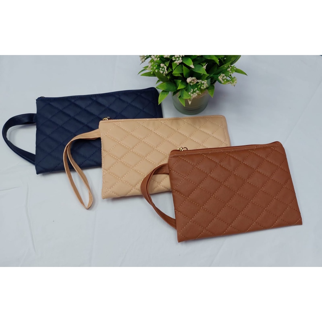Image of RR  KIMURA  - Dompet Clutch Wanita Pouch Tempat Make Up Tali pendek #7