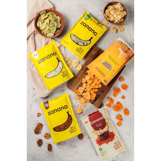 

Zanana Chips - Keripik Pisang Cemilan Kripik Banana 80 gr