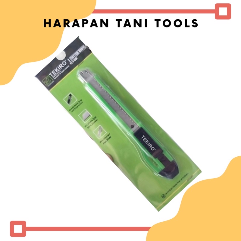 

Tekiro Cutter Knife 9 mm | Tekiro Cutter Kecil | Cutter Bagus