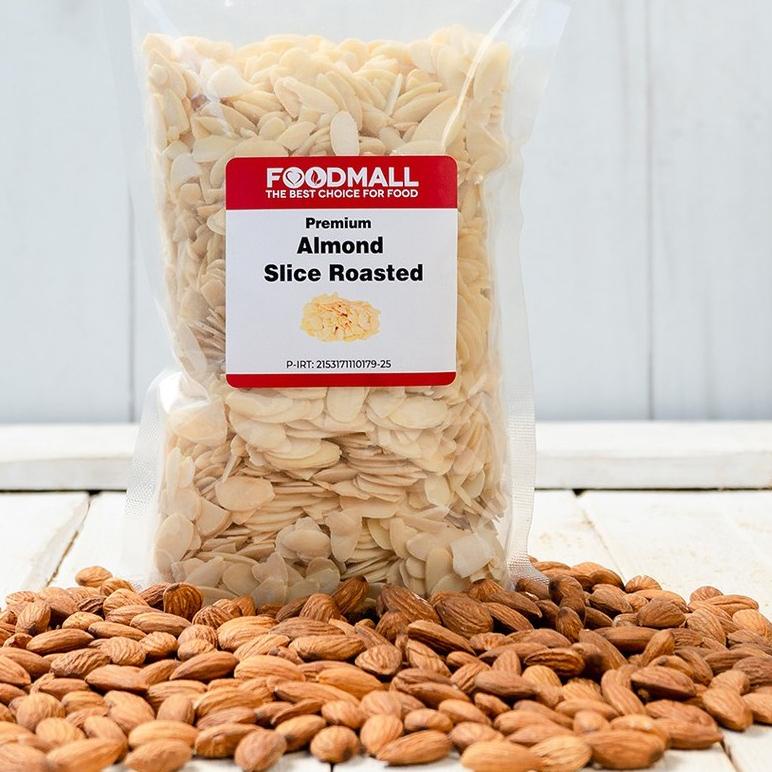 

[PRODUK 7JYOI] Almond Slice ROASTED 250 gram / Almond Slice PANGGANG DAR