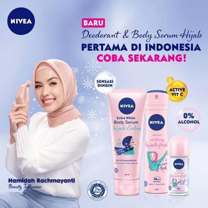 Nivea Hijab Series | Roll On | Spray | Handbody Serum