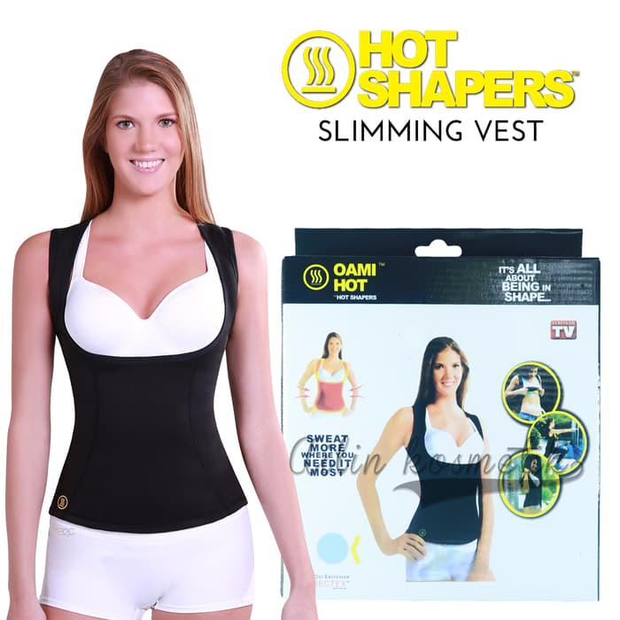 IKILOSHOP vest hot shaper Slimming Vest Rompi Pembakar Lemak - Black