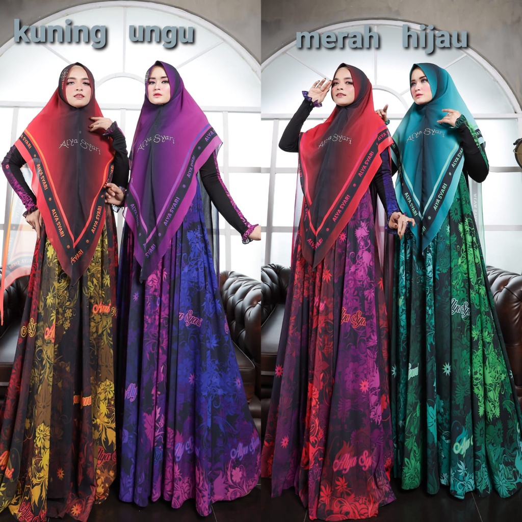 Kania Series By Alya Syari Official ORI Hijab Gamis Syari Kekinian BestSeller Terlaris Termurah Original Syari