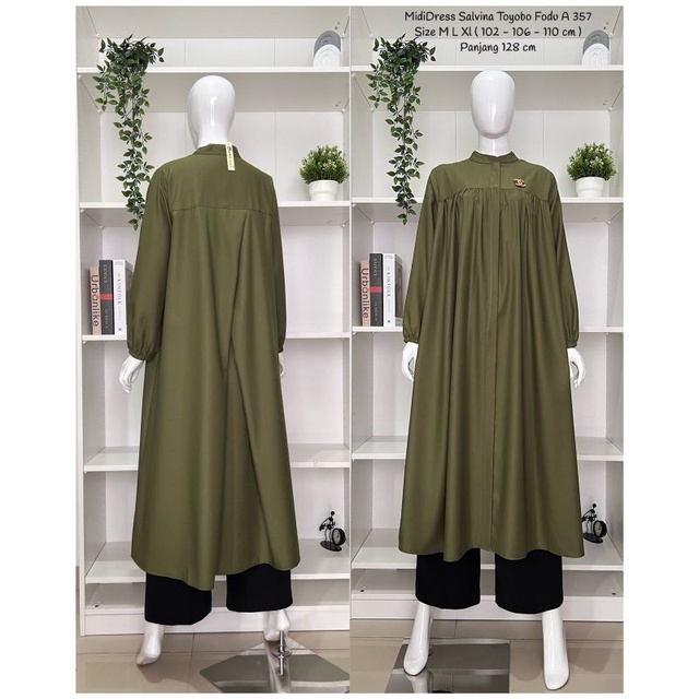 Midi Dress Wanita , Katun Toyobo Fodu Premium , Dress Wanita terbaru , Original Diana Fashion.