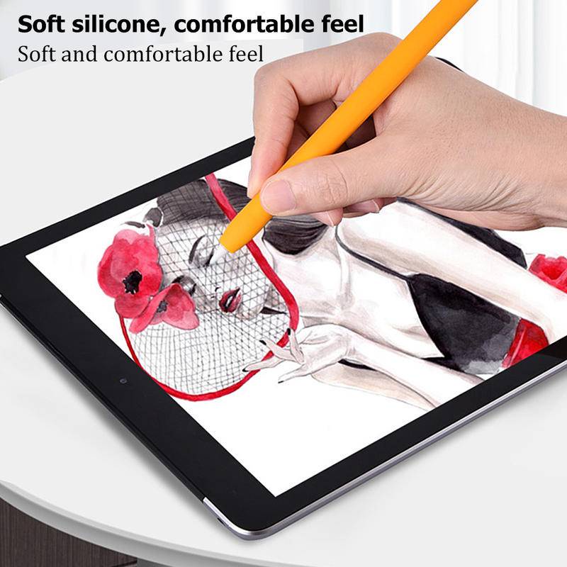 Stylus Cover Silicone Pen Case Untuk Apple Pencil 1 2warna Senada Stylus Pelindung Case Non-slip Anti Jatuh Untuk Apple Pencil 1st 2nd Cover