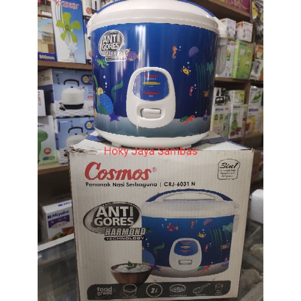 Magic Com Cosmos CRJ-6031N Panci Anti Gores HARMOND Technology