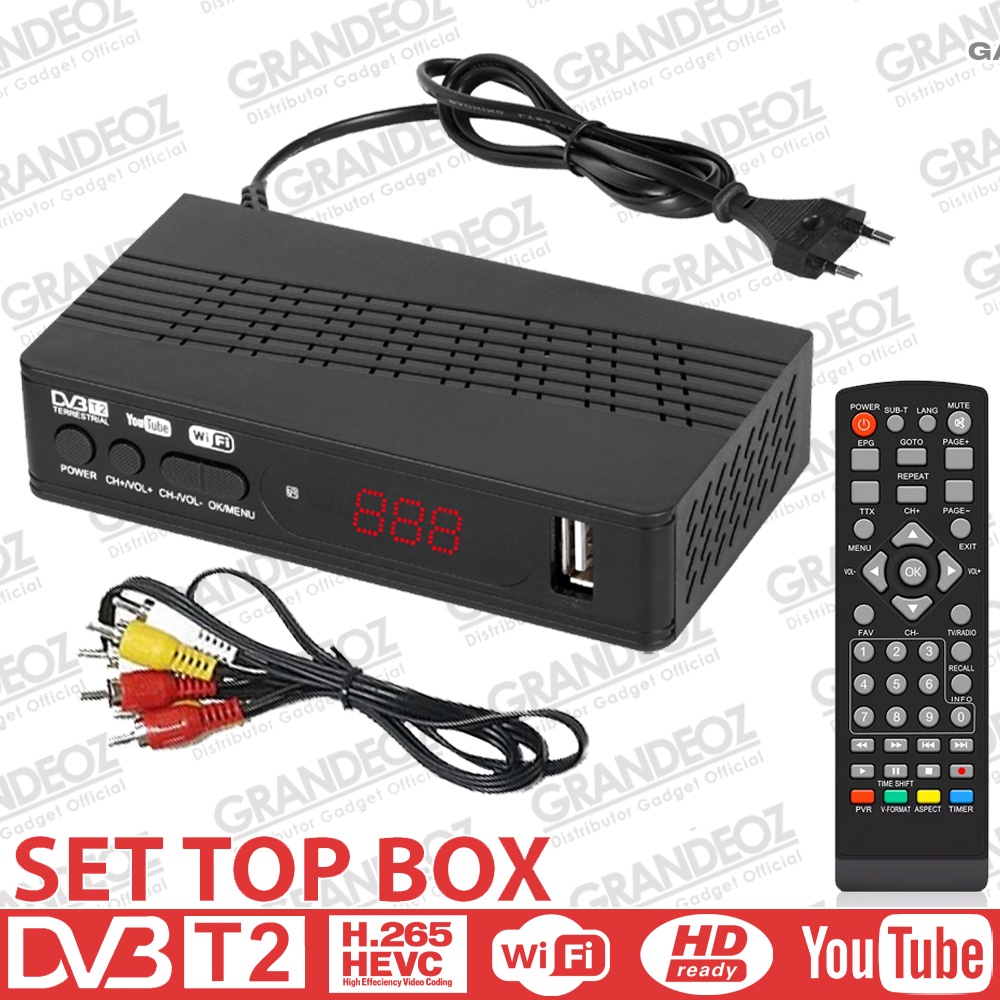 SET TOP BOX + WIFI MT7601 DONGLE STB H.264 DVB-T2 Bien4 Digital Satellite Smart TV Tuner H.265 1080P