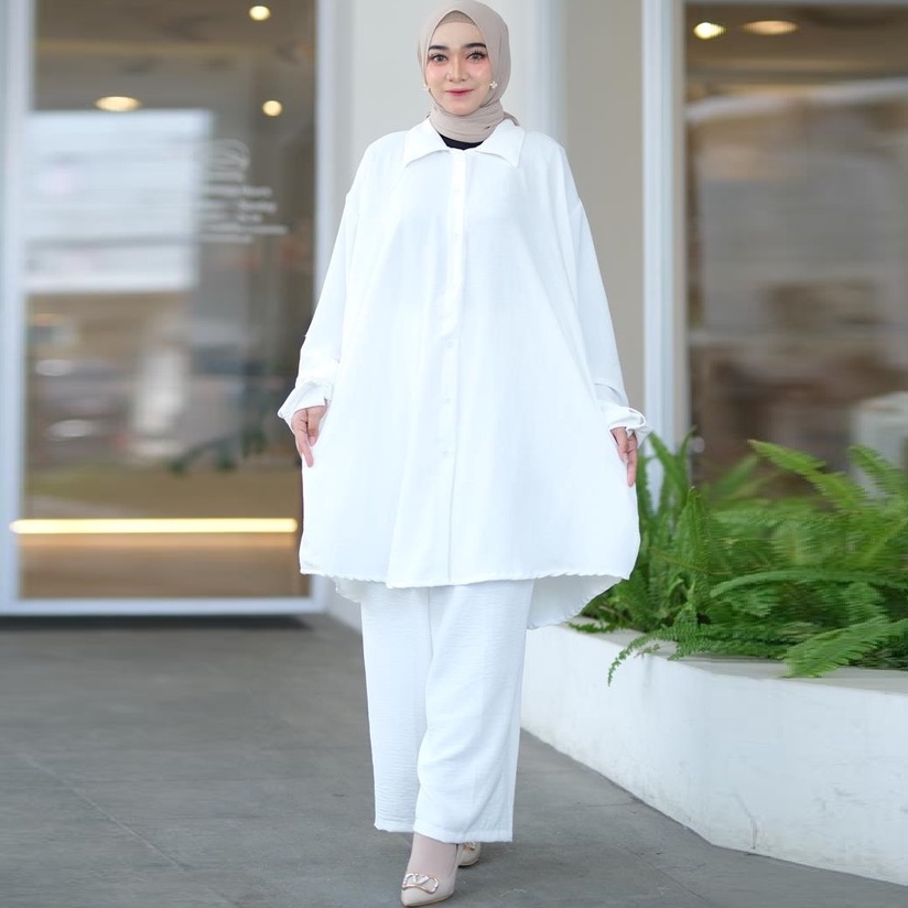 CRINKLE AIRFLOT ONE SET LD 140 SUPER JUMBO 5L PIYAMA BIG SIZE ORIGINAL