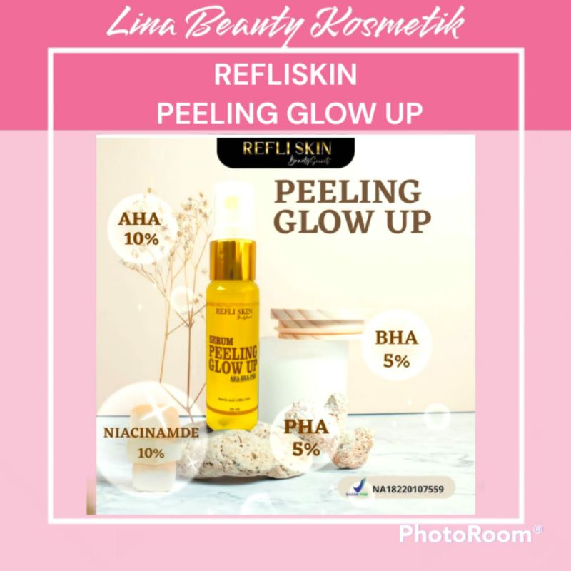 LGLOW AHA BODY SERUM / AHA PEELING WHITE/ PEELING SERUM LUXURY PEELING GLOW UP LGLOW REFLISKIN | L g