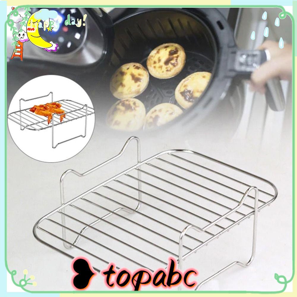 Top Stainless Steel Penjualan Panas Perlengkapan Dapur Baking Tray Air Fryer Holder Grill Holder