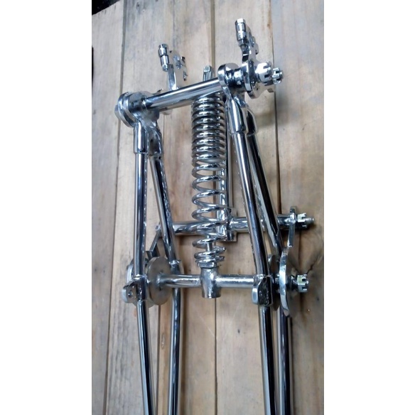 girder fork shock cangkrang springer BSA repro motor custom choper