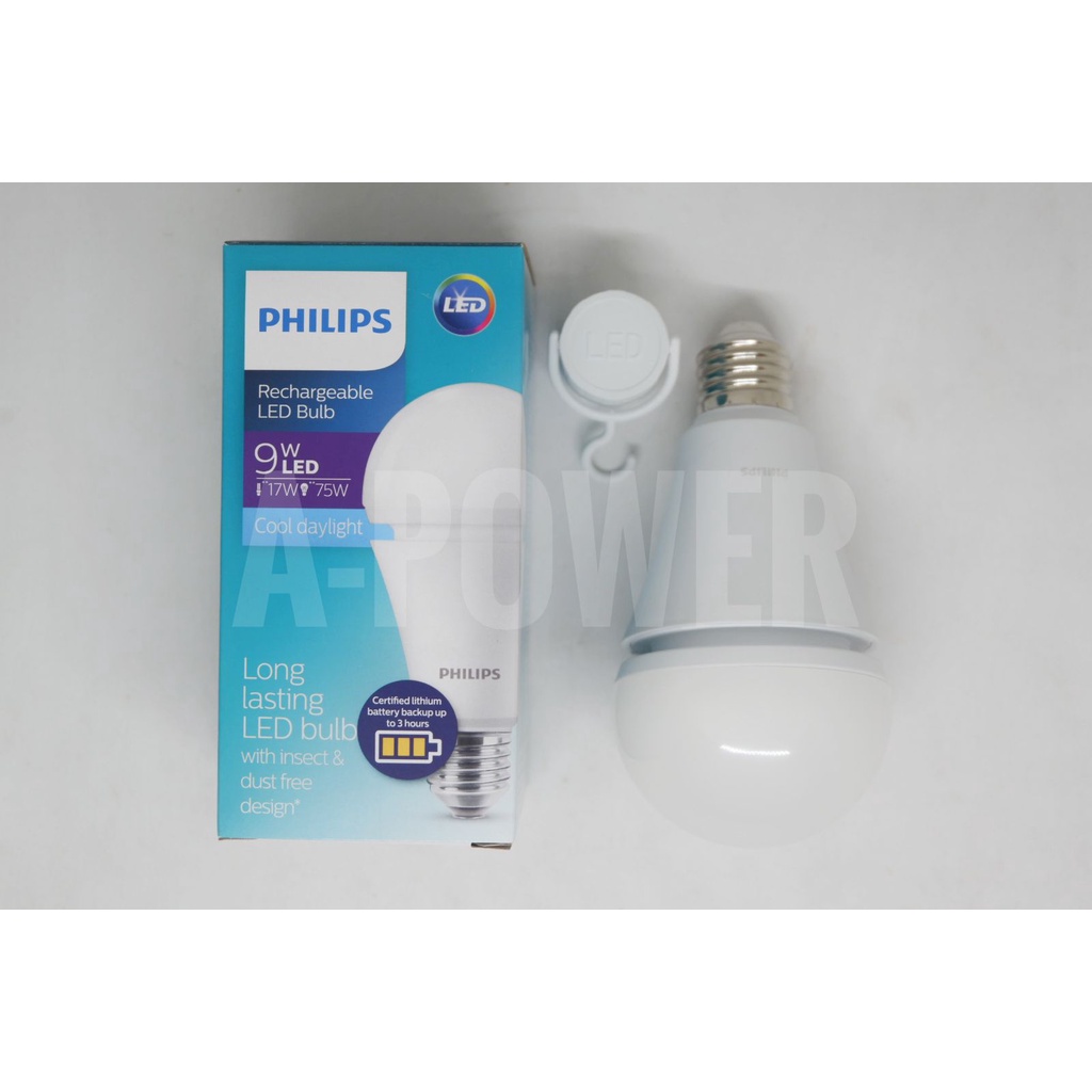 Philips - Lampu LED Bulb/Bohlam Emergency 9W (Putih)