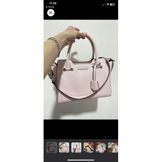 charles and keith pink bag