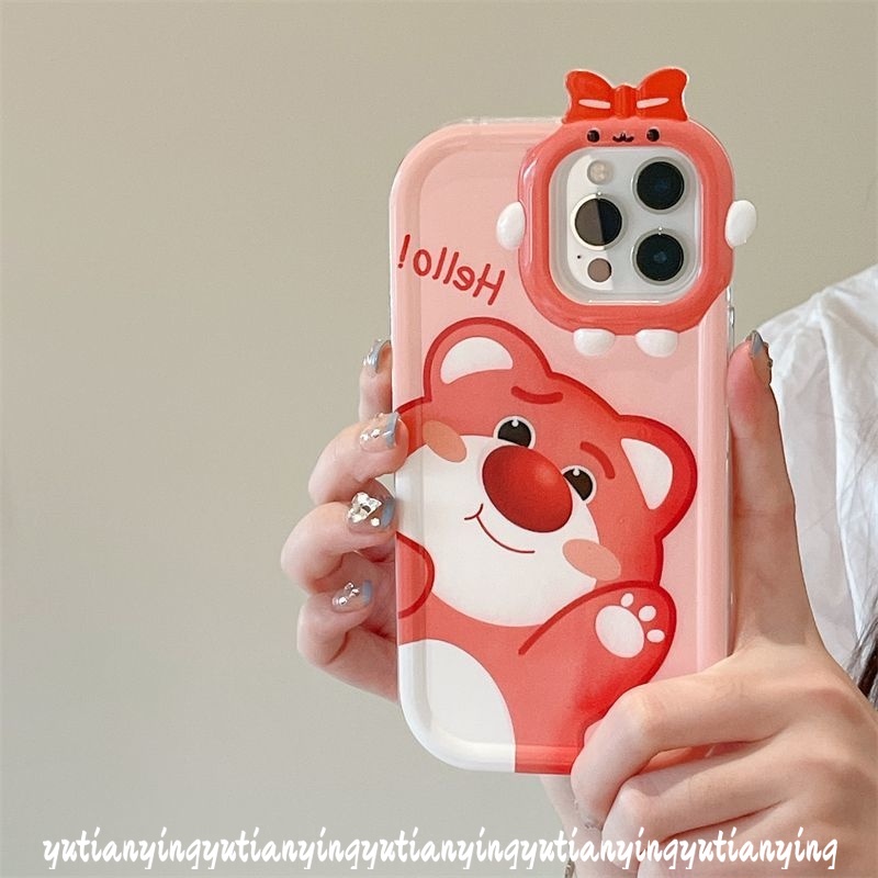 REDMI Redmi10 9A 10A 9T 10C A1 9a1+9C NFC Mi 11 Lite Note 11Pro+10Pro 10 11 10s 8 9 11s PO CO X3 Pro NFC M3 3D Bow Monster Lens Kartun Strawberry Bear Manyo Lovely Sarung Soft Case