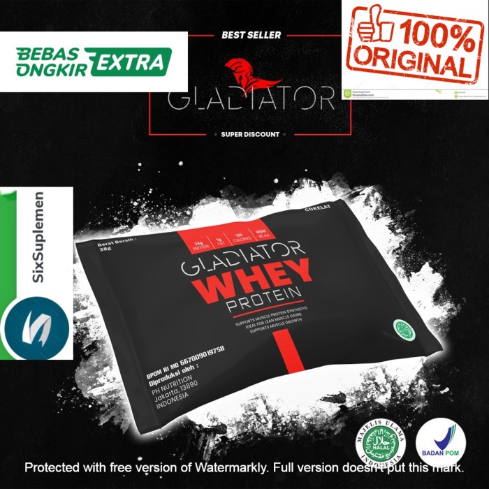 Gladiator Whey Protein Terbaik 1 Sachet