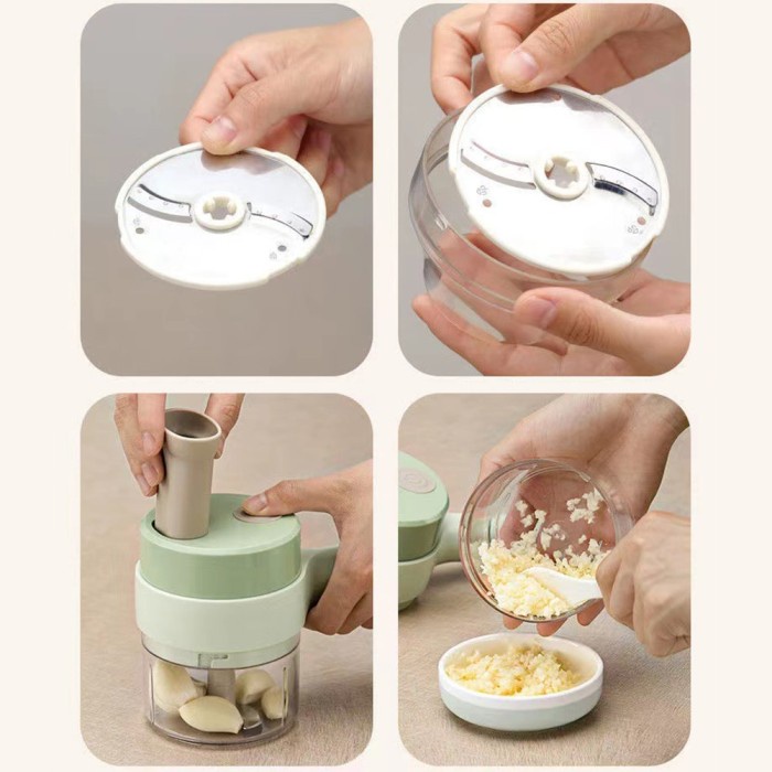 4in1 Blender Portable Alat Potong Serut Sikat Sayur Buah Dapur Travel