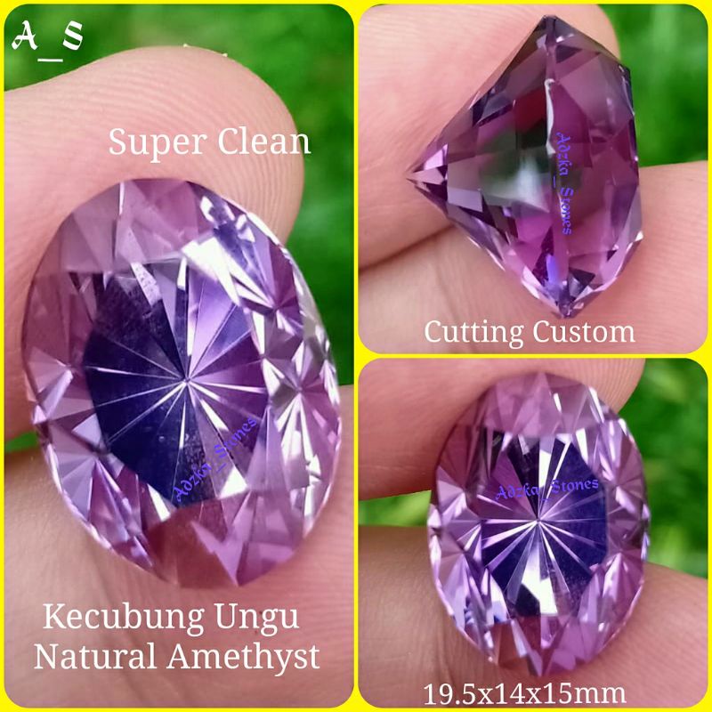 Kecubung Ungu Amethyst Cutting Custom HQ