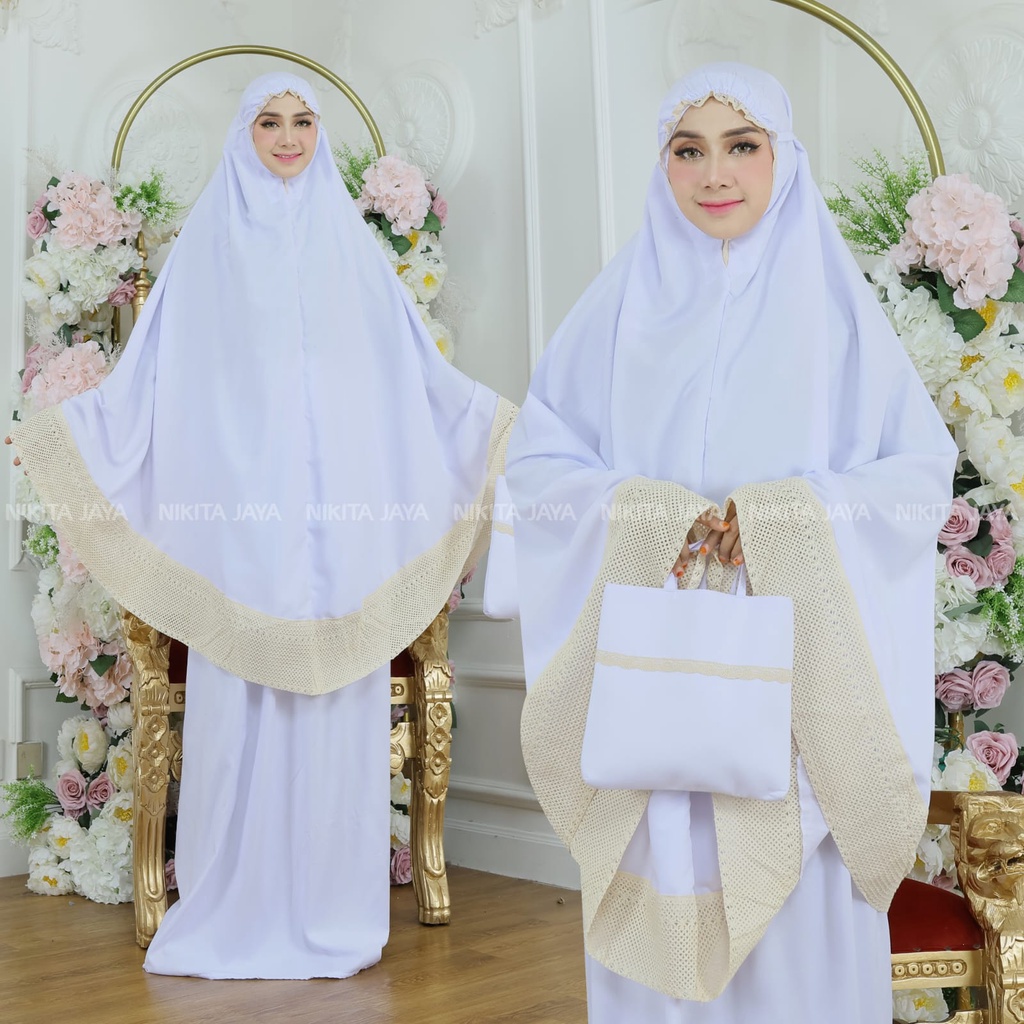 MUKENA POLOS FREE TAS MEWAH DAN ELEGAN TERBARU // MUKENA WANITA TERBARU // MUKENA WANITA DEWASA TERB