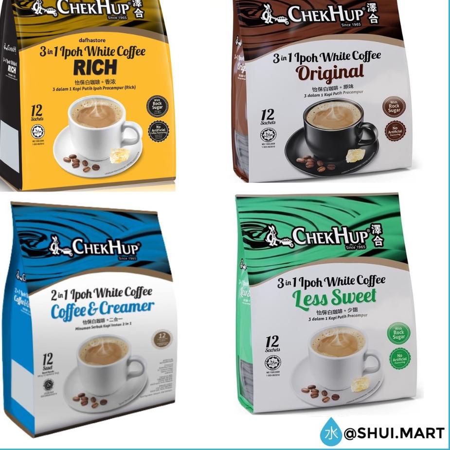

BAYAR DITEMPAT✔️CHEKHUP / CHEK HUP IPOH WHITE COFFEE INSTANT 2IN1 2 IN 1 NO SUGAR / 3IN1 3 IN 1 / KING / LESS SWEET|RA5